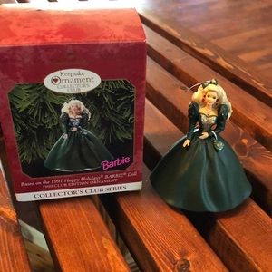 Holiday Barbie Keepsake Ornament 1999-1991 based